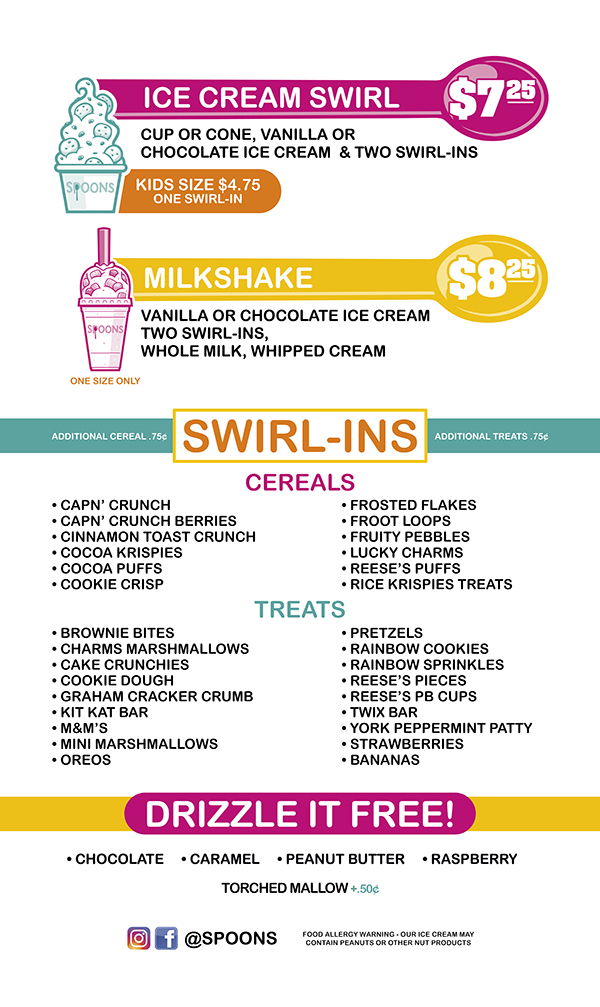 Spoons ice cream deals